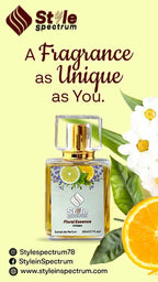 Fresh citrus and floral fragrance theme for Floral Essence perfume