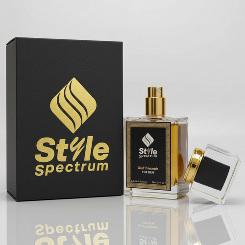 Oud Triumph perfume with packaging – long-lasting oud perfume for men